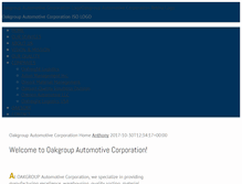 Tablet Screenshot of oakgroupautomotive.com